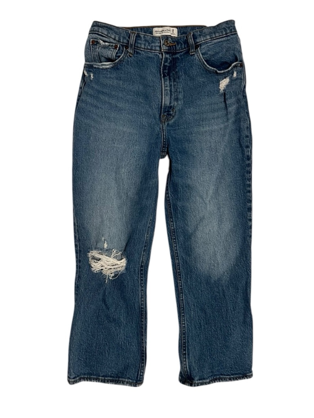 Abercrombie & Fitch Ultra High Rise Kick Flare Jeans - Size 29 / 8S Medium Wash
